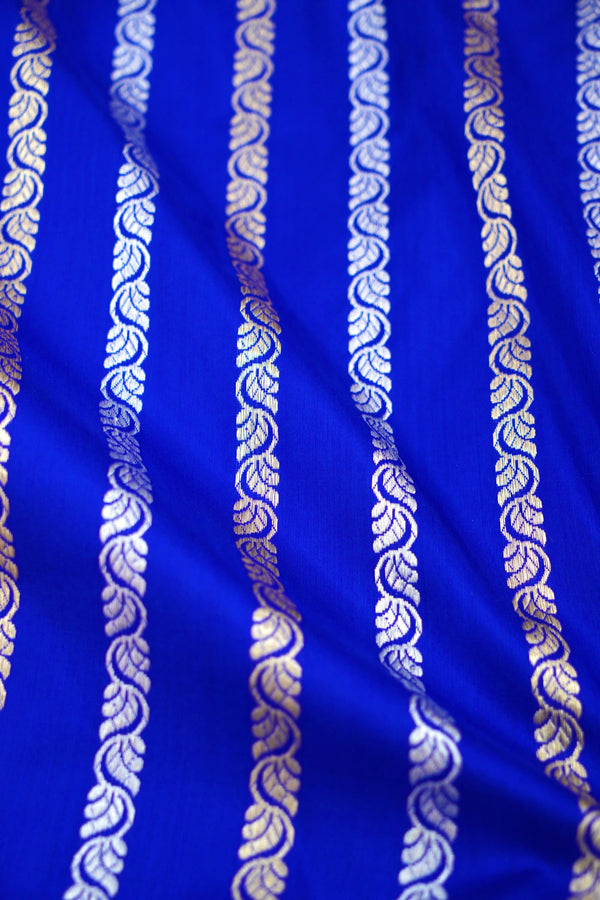 Pure Katan Silk Striped Handloom Saree