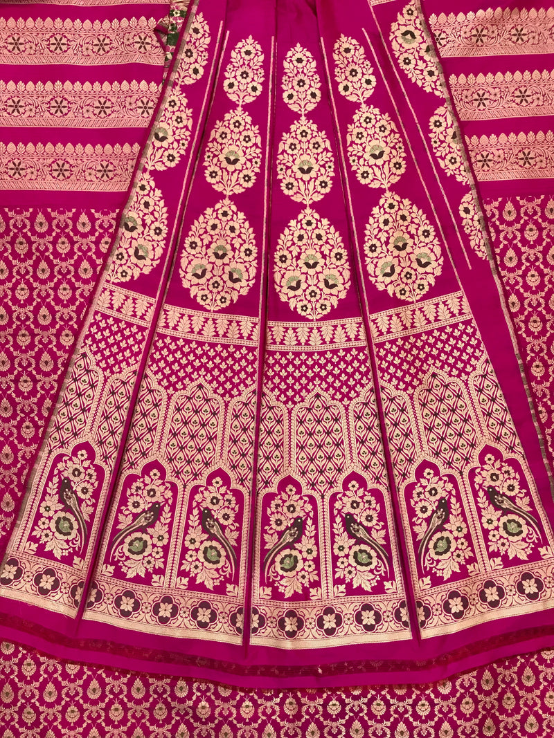 Rani Unstitched Lehnga Pure Katan Silk