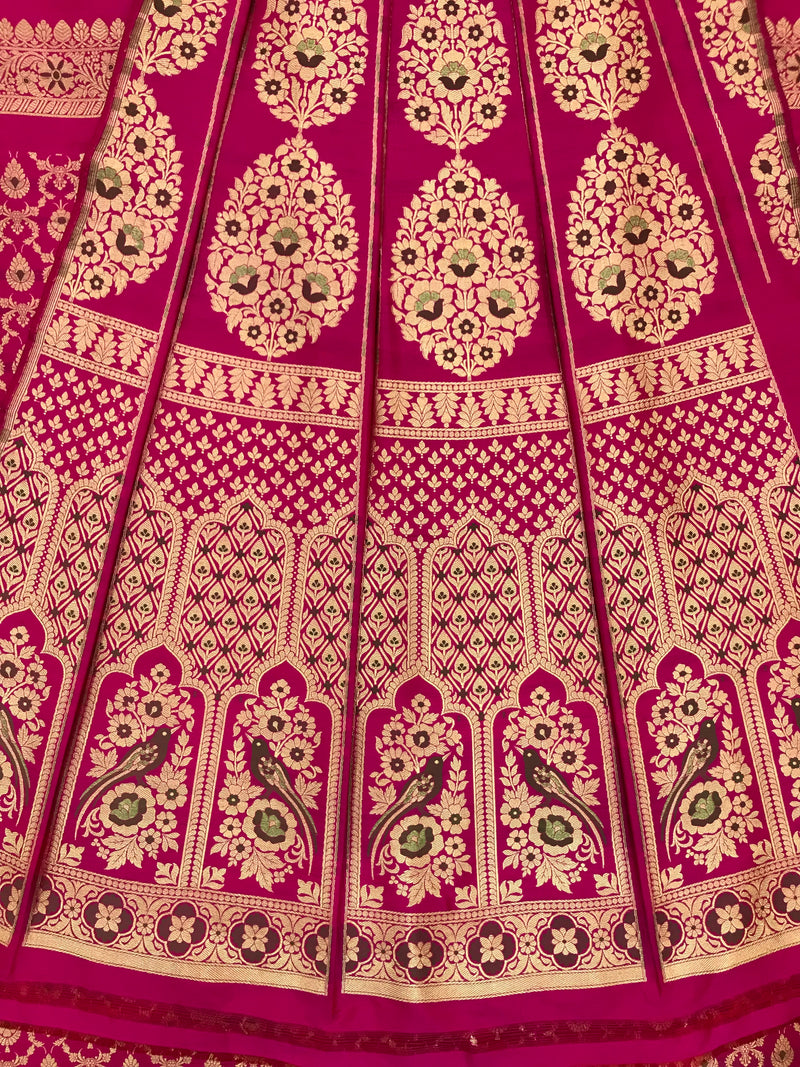 Rani Unstitched Lehnga Pure Katan Silk