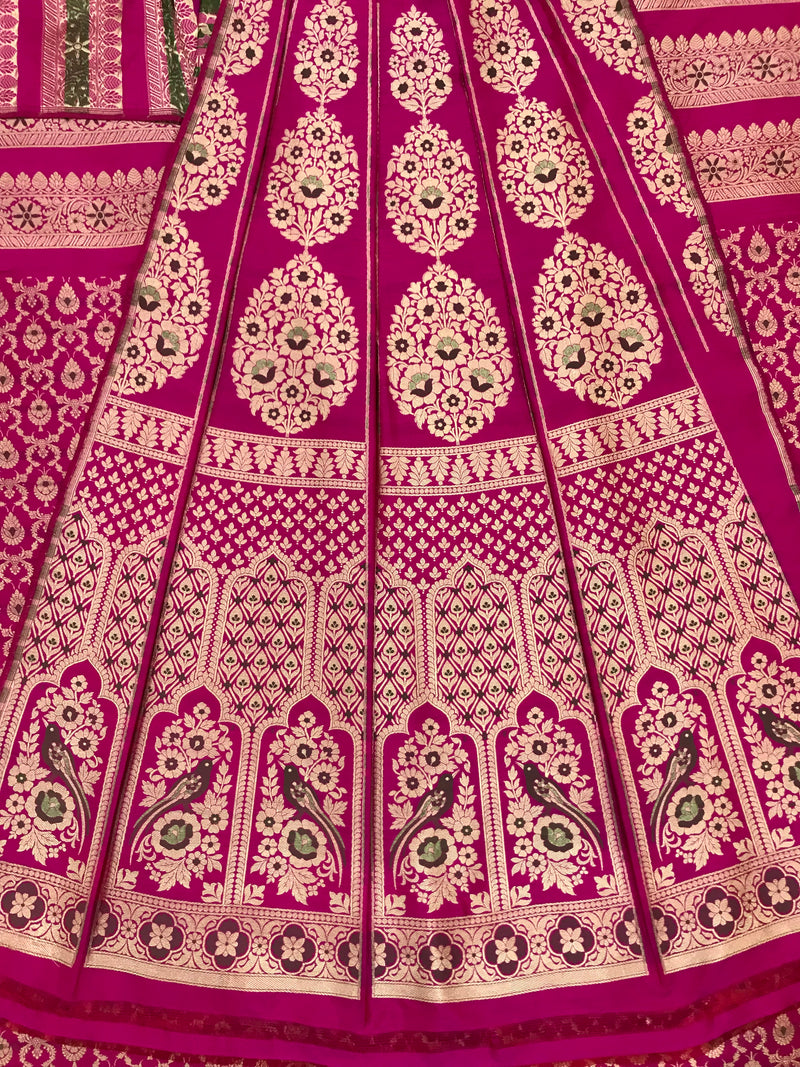 Rani Unstitched Lehnga Pure Katan Silk