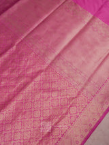 Pink Pure Katan Silk Tanchui Saree Handloom