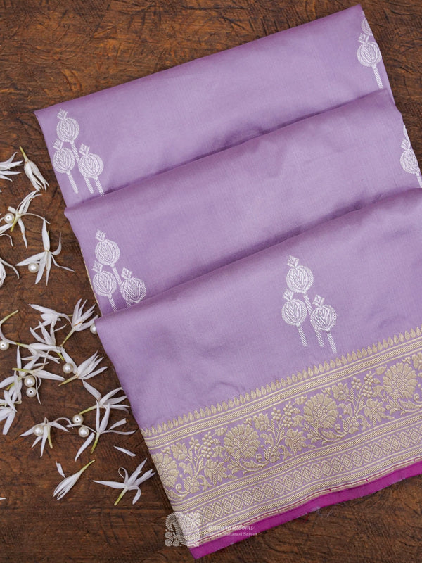 Pure Katan Silk Kadhua Booti Handloom Saree