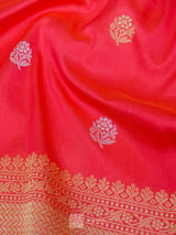 Pink Pure Katan Silk Kadhua Booti Handloom Saree