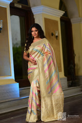 Rankat Pure Katan Silk Handloom Saree