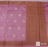 Lavender Banarasi Cutwork Booti Chiniya Silk Saree( Pre Order)